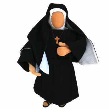 Preview: Nonne - Bekleidungsset in schwarz